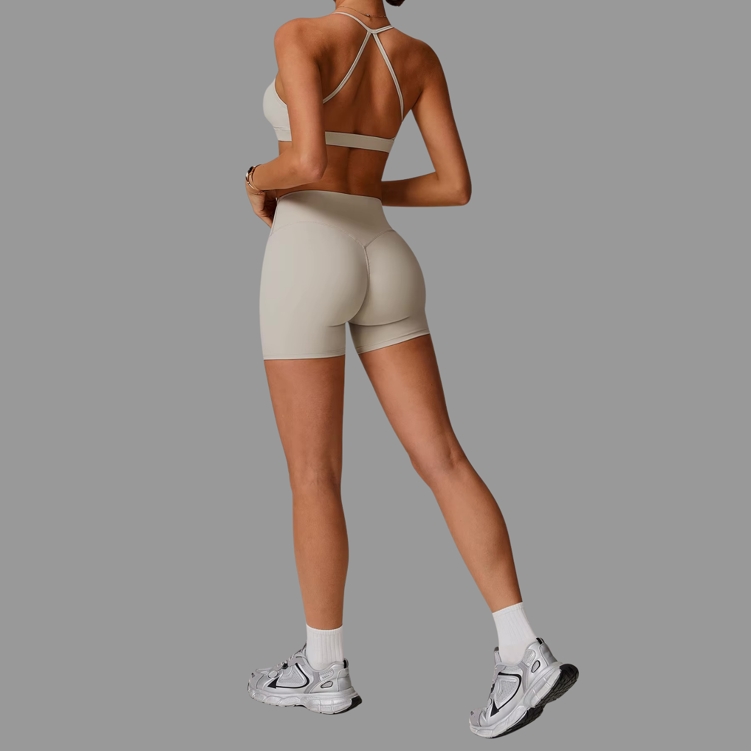 Short de sport Beige PILATIV