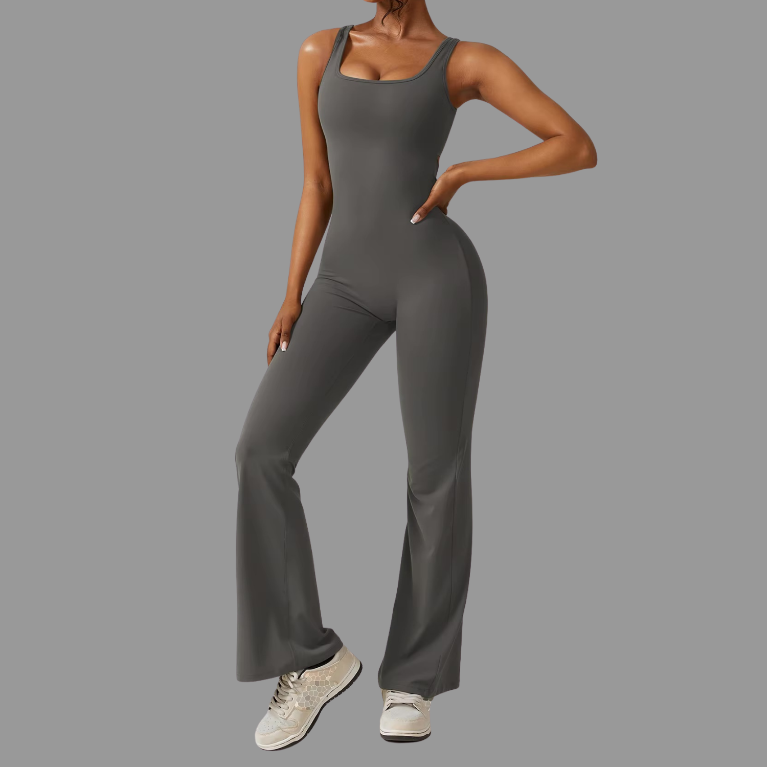 Combinaison en Nylon Gris PILATIV