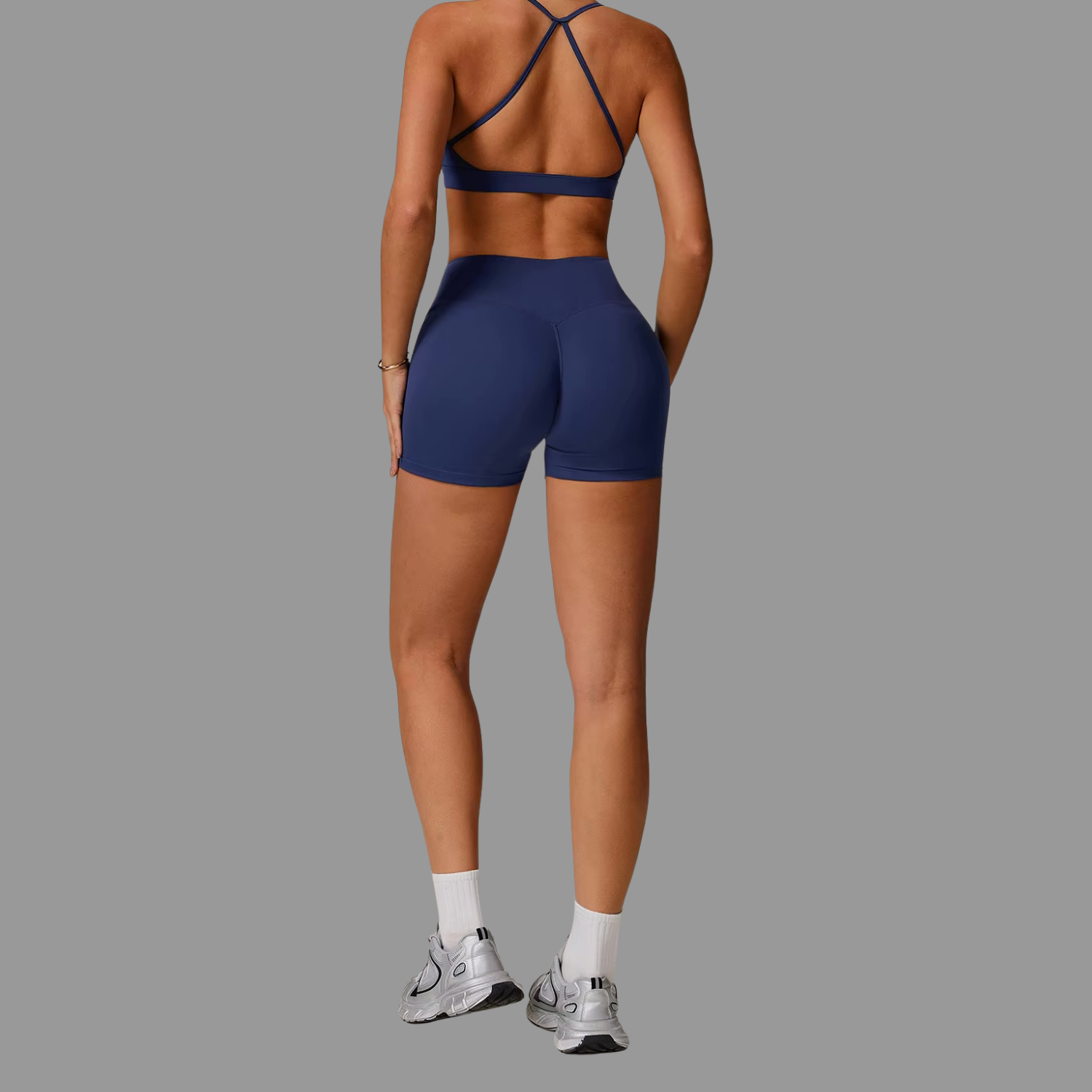 Short de sport Bleu PILATIV