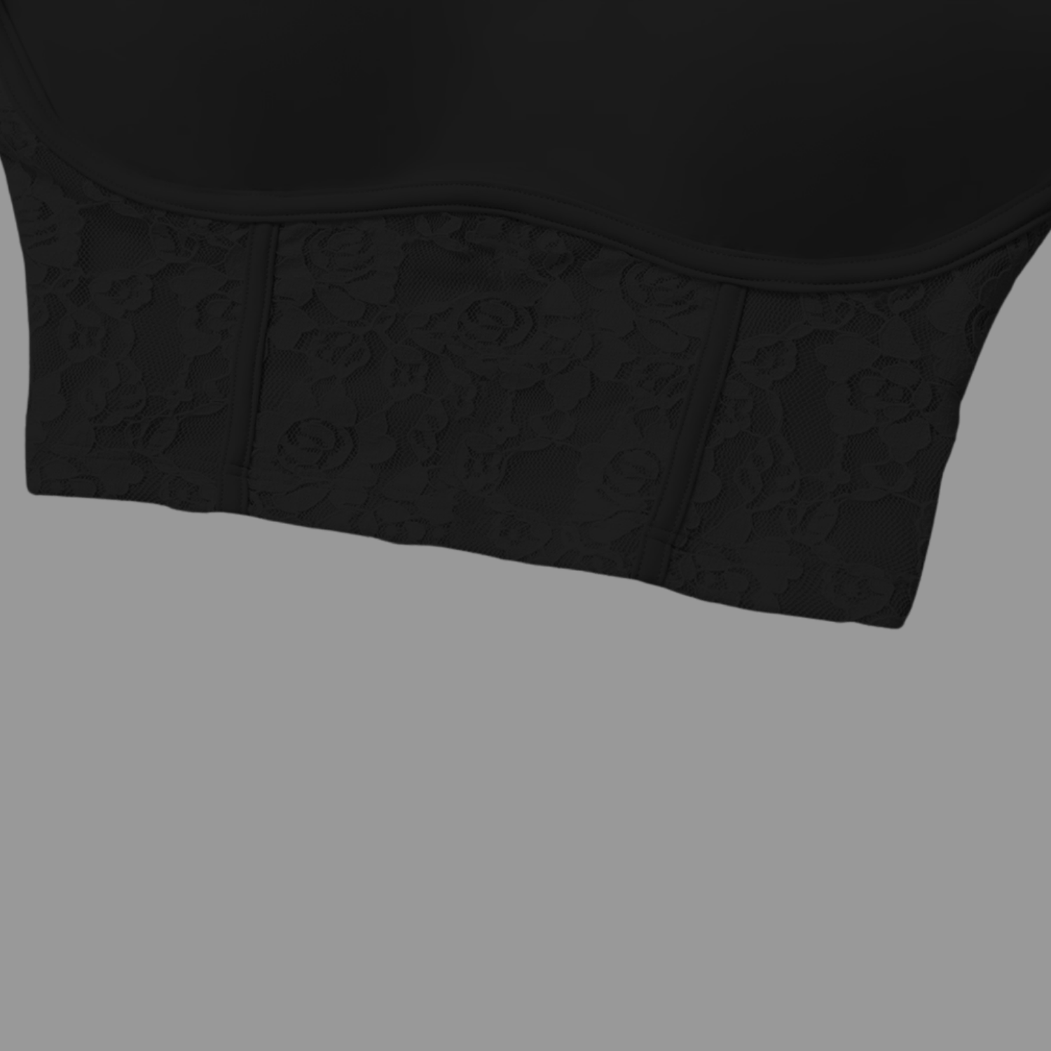 Crop top en dentelle Noir PILATIV