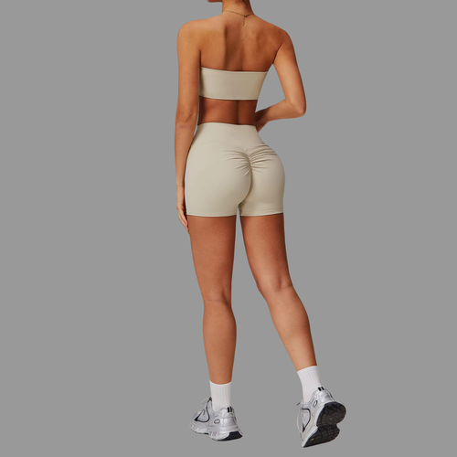 Bandeau type Brassière de sport Beige PILATIV