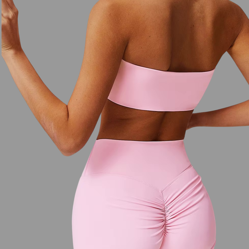 Bandeau type Brassière de sport Rose PILATIV