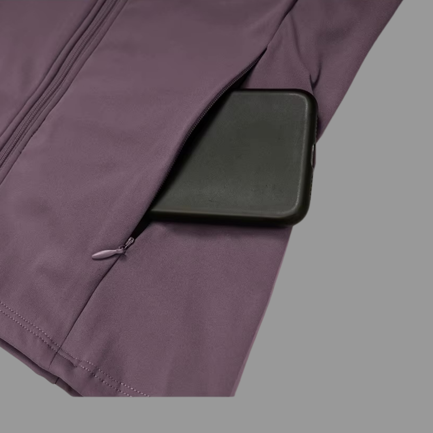 Veste de sport à col zappé Bleu clair PILATIV