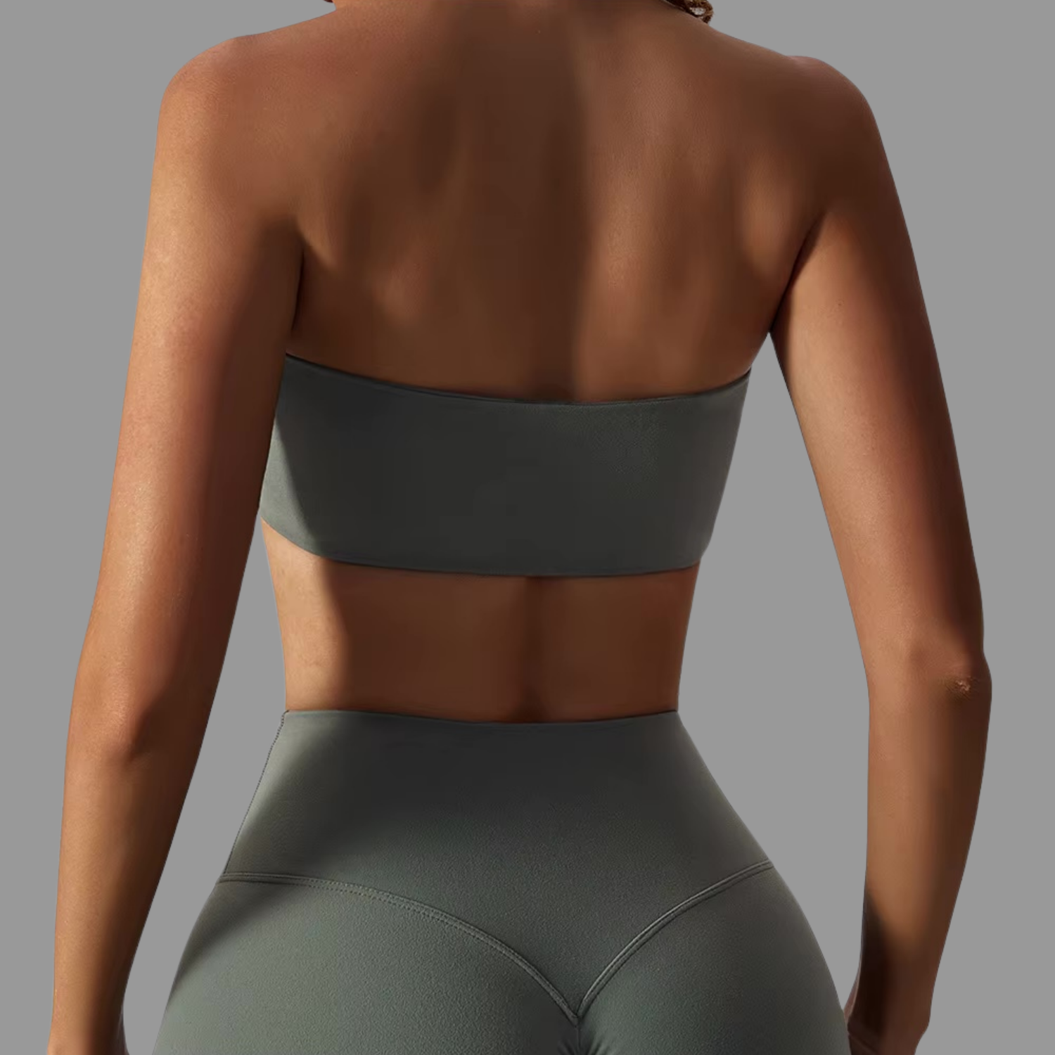 Bandeau type Brassière de sport Vert PILATIV
