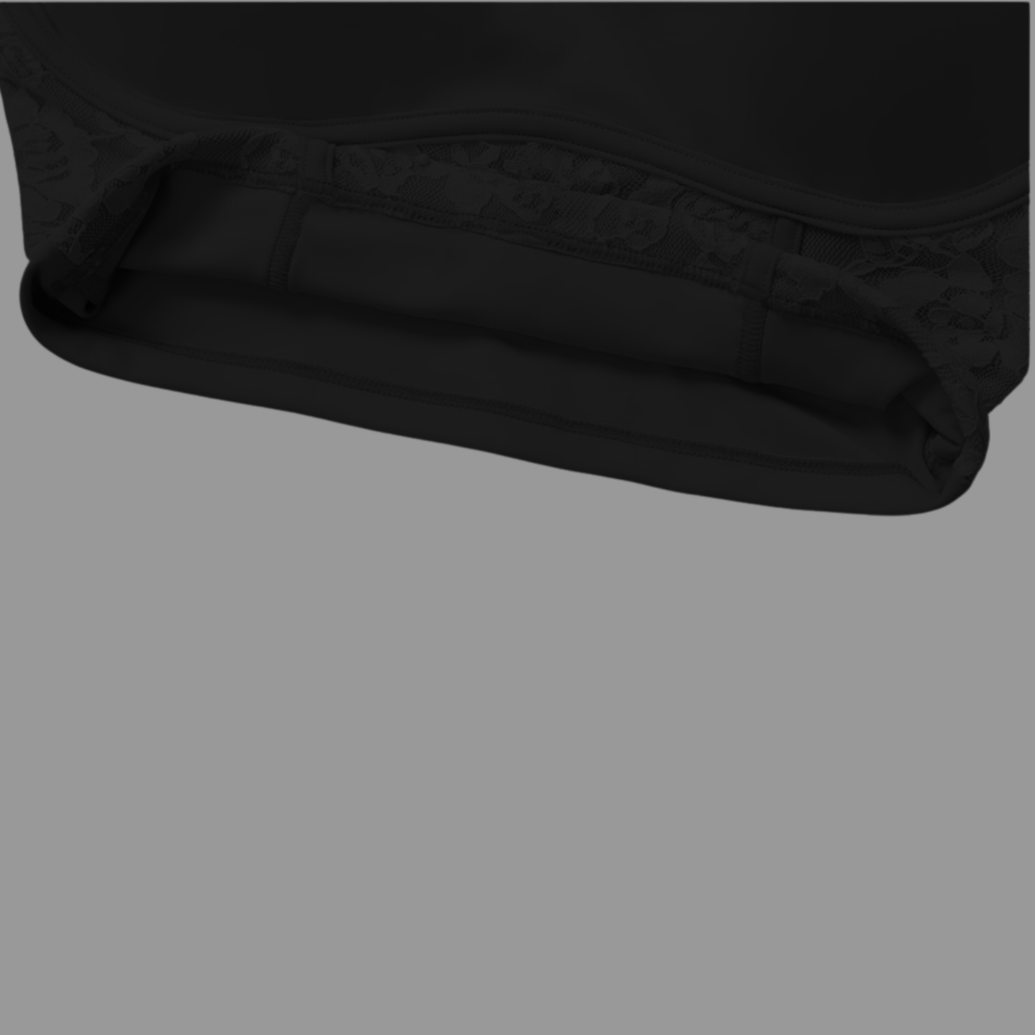 Crop top en dentelle Noir PILATIV