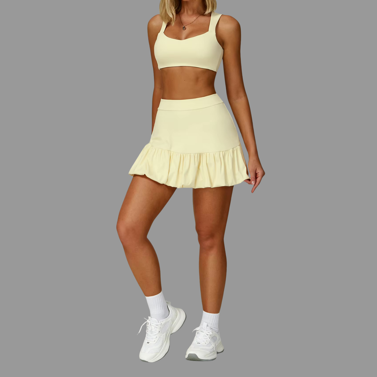 Soutien-gorge de sport Jaune PILATIV