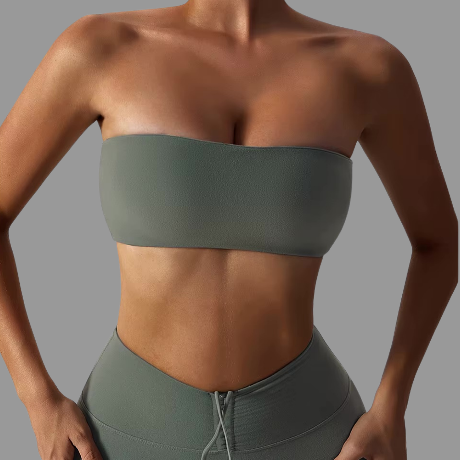 Bandeau type Brassière de sport Vert PILATIV