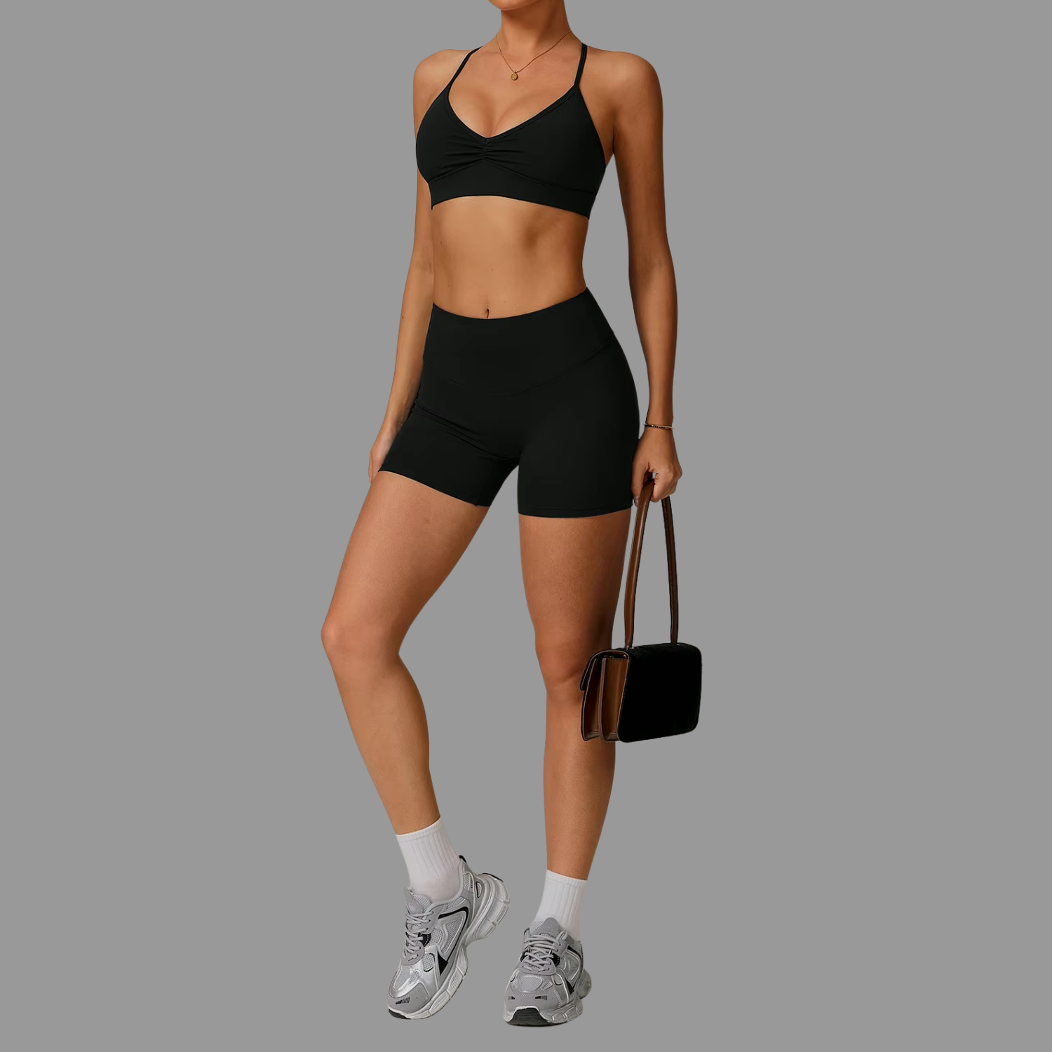 Short de sport Noir PILATIV