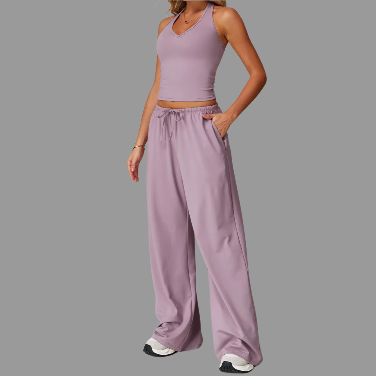 Bas de survêtement Violet PILATIV pour femme