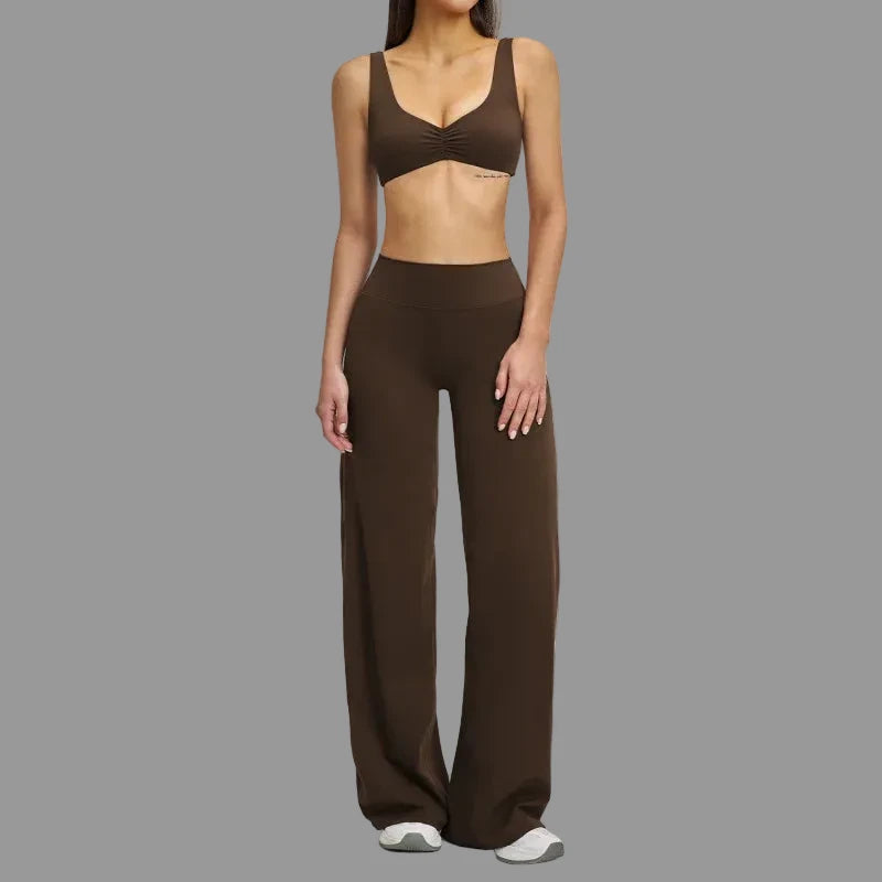 Ensemble de sport Marron 2 pièces PILATIV