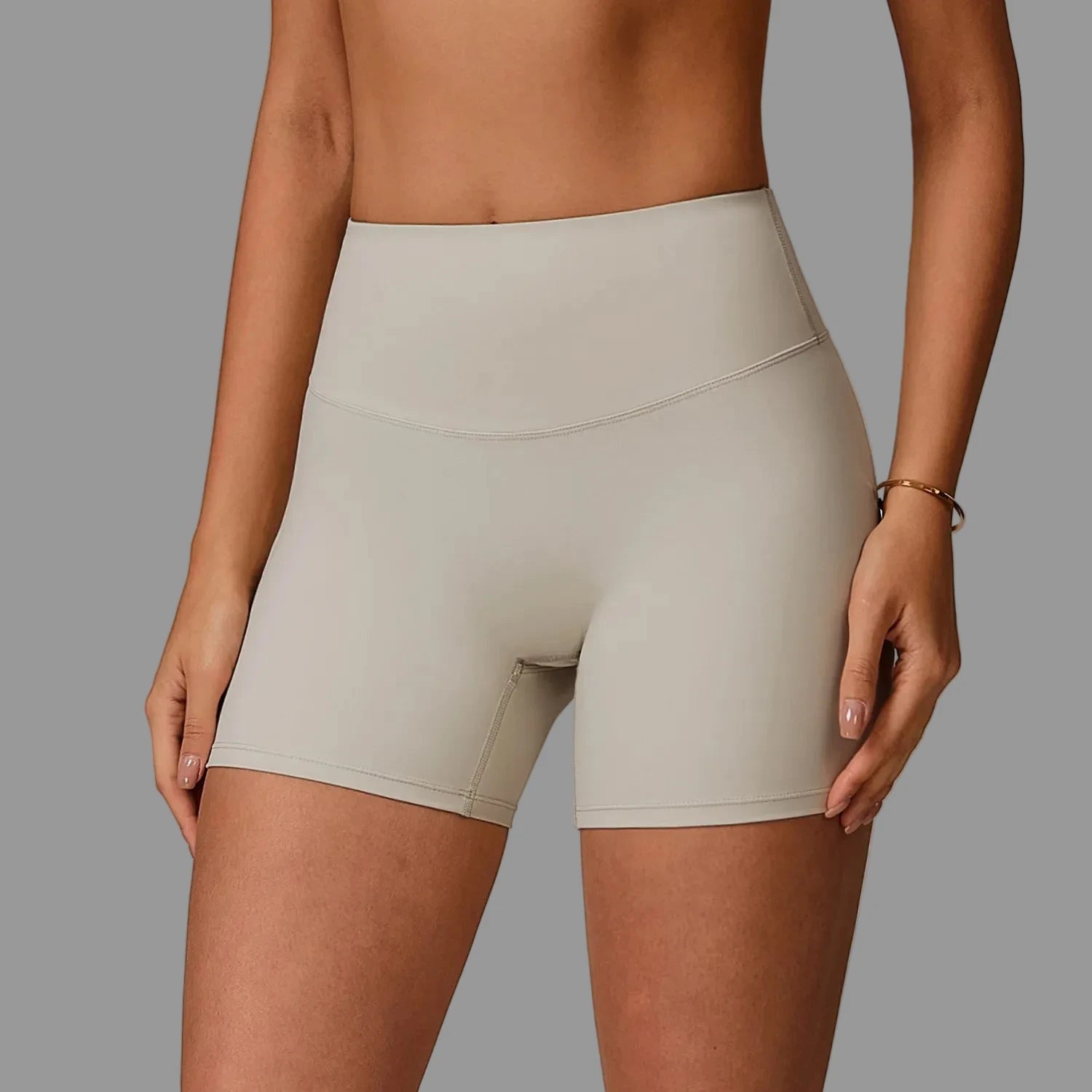 Short de sport Beige PILATIV